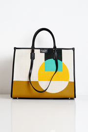  Borsa Grande Atena Bauhaus Ocra My Best Bag Donna Multicolor