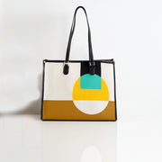  Borsa Grande Atena Bauhaus Ocra My Best Bag Donna Multicolor