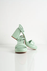  Sandalo In Pelle Con Platform Erika Halmanera Donna Verde