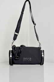  Borsa Multipocket In Nylon Versace-jeans-couture Donna Nero