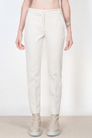  Pantaloni A Sigaretta In Crêpe Stretch Blugirl Donna Bianco