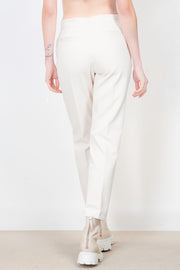  Pantaloni A Sigaretta In Crêpe Stretch Blugirl Donna Bianco