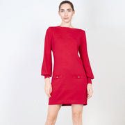  Abito Corto In Maglia Blugirl Donna Rosso