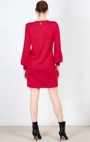  Abito Corto In Maglia Blugirl Donna Rosso