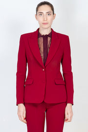  Giacca Blazer In Crêpe Stretch Blugirl Donna Rosso