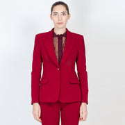  Giacca Blazer In Crêpe Stretch Blugirl Donna Rosso