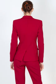  Giacca Blazer In Crêpe Stretch Blugirl Donna Rosso