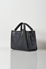  Borsa A Mano Con Charm Aquila Emporio Armani Donna Nero