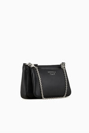  Mini Bag Doppia Con Tracolla Emporio Armani Donna Nero