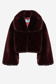  Giacca In Faux Fur Blugirl Donna Rosso