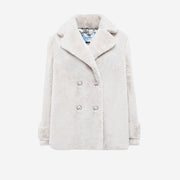  Cappotto Corto In Eco-pelliccia Blugirl Donna Bianco