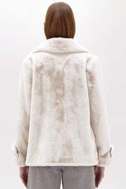  Cappotto Corto In Eco-pelliccia Blugirl Donna Bianco