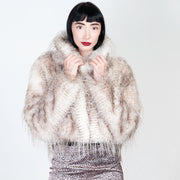  Giacca In Faux Fur Blugirl Donna Bianco