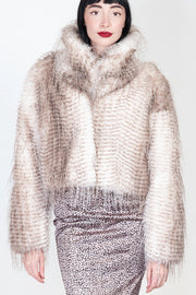  Giacca In Faux Fur Blugirl Donna Bianco