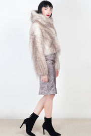  Giacca In Faux Fur Blugirl Donna Bianco