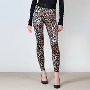  Leggings In Lycra Animalier Elisabetta Franchi Donna Multicolor