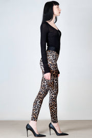  Leggings In Lycra Animalier Elisabetta Franchi Donna Multicolor