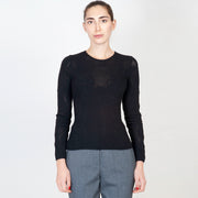  Maglia In Punto Pizzo Blugirl Donna Nero