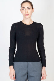  Maglia In Punto Pizzo Blugirl Donna Nero