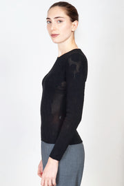  Maglia In Punto Pizzo Blugirl Donna Nero