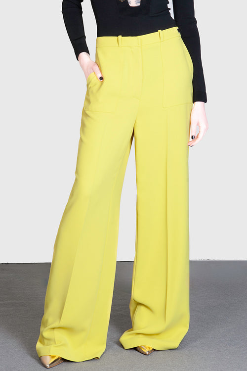 Pantaloni Cargo Jacquard Blugirl Donna Verde » La Femme Boutique