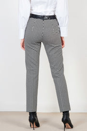  Pantalone Pied De Poule Simona Corsellini Donna Nero