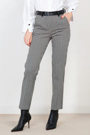  Pantalone Pied De Poule Simona Corsellini Donna Nero