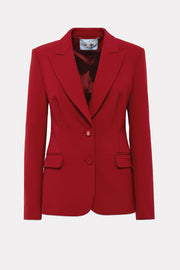  Giacca Blazer In Crêpe Stretch Blugirl Donna Rosso