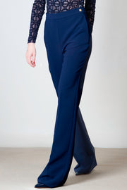  Tailleur In Crêpe Stretch Con Giacca E Pantalone Elisabetta Franchi Donna Blu