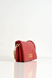  Borsa Embossed Logo Versace-jeans-couture Donna Rosso