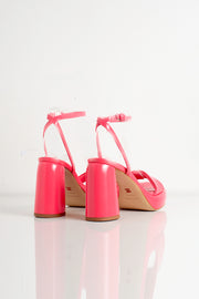  Sandalo In Pelle Con Platform Erika Halmanera Donna Rosa